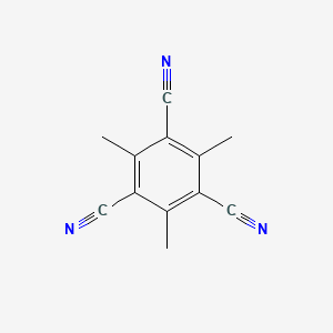 molecular formula C12H9N3 B1581020 2,4,6-trimethylbenzene-1,3,5-tricarbonitrile CAS No. 1206-85-5