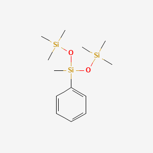 molecular formula C13H26O2Si3 B1581024 3-PHENYLHEPTAMETHYLTRISILOXANE CAS No. 546-44-1