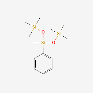 molecular formula C13H26O2Si3 B1581024 1,1,1,3,5,5,5-Heptamethyl-3-phenyltrisiloxane CAS No. 546-44-1