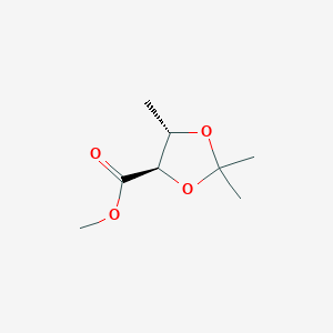 molecular formula C8H14O4 B1581029 Methyl (4R,5S)-2,2,5-trimethyl-1,3-dioxolane-4-carboxylate CAS No. 78086-72-3