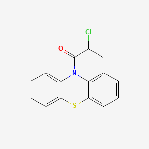 molecular formula C15H12ClNOS B1581032 2-chloro-1-(10H-phenothiazin-10-yl)propan-1-one CAS No. 38076-63-0