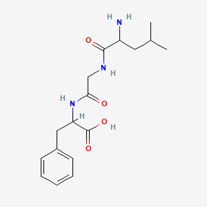molecular formula C17H25N3O4 B1581048 DL-Leucylglycyl-DL-phenylalanine CAS No. 4294-25-1