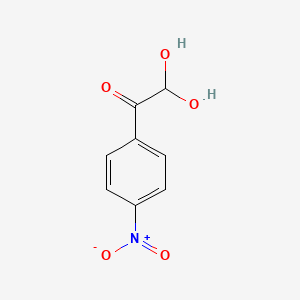 molecular formula C8H7NO5 B1581052 2,2-Dihydroxy-1-(4-nitrophenyl)ethanone CAS No. 4996-22-9