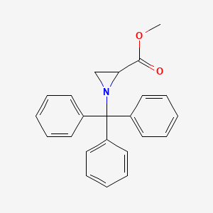 molecular formula C23H21NO2 B1581057 Methyl 1-tritylaziridine-2-carboxylate CAS No. 76357-18-1
