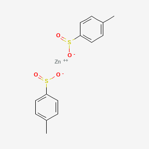 molecular formula C14H14O4S2Zn B1581080 苯磺酸，4-甲基-，锌盐 CAS No. 24345-02-6