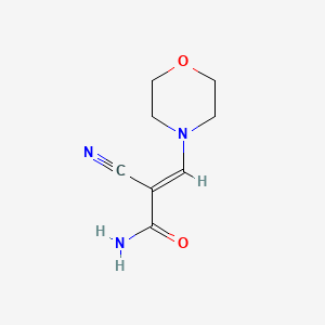 molecular formula C8H11N3O2 B1581082 2-氰基-3-吗啉代丙烯酰胺 CAS No. 25229-97-4