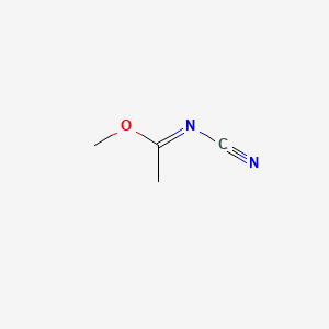 molecular formula C4H6N2O B1581085 Ethanimidic acid, N-cyano-, methyl ester CAS No. 5652-84-6