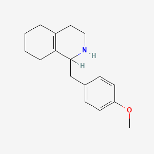 molecular formula C17H23NO B1581092 (S)-1,2,3,4,5,6,7,8-Octahydro-1-[(4-methoxyphenyl)methyl]isoquinoline CAS No. 30356-07-1
