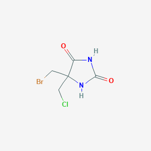 molecular formula C5H6BrClN2O2 B1581094 Bromochloro-5,5-dimethylimidazolidine-2,4-dione CAS No. 32718-18-6