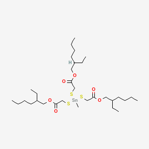 B1581095 Methyltris(2-ethylhexyloxycarbonylmethylthio)stannane CAS No. 57583-34-3