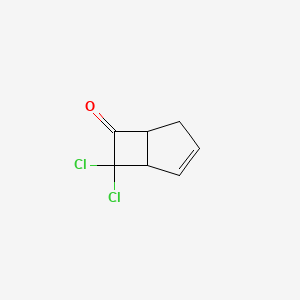 molecular formula C7H6Cl2O B1581108 7,7-Dichlorobicyclo[3.2.0]hept-2-en-6-one CAS No. 5307-99-3