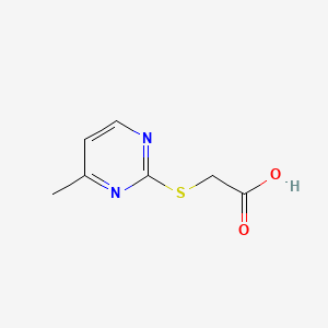 molecular formula C7H8N2O2S B1581110 2-(Carboxymethylthio)-4-methylpyrimidine CAS No. 46118-95-0