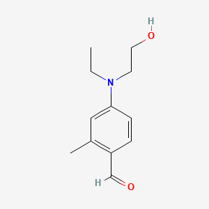 B1581113 4-(Ethyl(2-hydroxyethyl)amino)-o-tolualdehyde CAS No. 21850-52-2