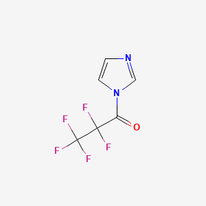 molecular formula C6H3F5N2O B1581117 1-(Pentafluoropropionyl)imidazole CAS No. 71735-32-5