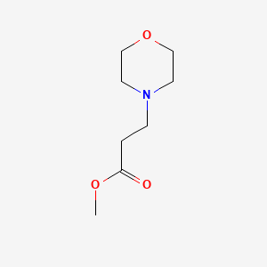 molecular formula C8H15NO3 B1581121 4-Morpholinepropanoic acid, methyl ester CAS No. 33611-43-7