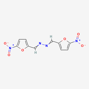 molecular formula C10H6N4O6 B1581125 Bis[(5-nitrofuran-2-yl)methylidene]hydrazine CAS No. 736-53-8