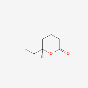 molecular formula C7H12O2 B1581129 6-Ethyltetrahydro-2H-pyran-2-one CAS No. 3301-90-4