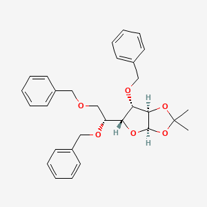 molecular formula C30H34O6 B1581132 3,5,6-tri-O-Benzyl-1,2-O-isopropylidene-D-glucofuranose CAS No. 53928-30-6