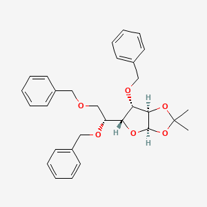 molecular formula C30H34O6 B1581132 3,5,6-tri-O-.benzyl-1,2-O-isopropylidene-alpha-D-glucofuranose CAS No. 53928-30-6