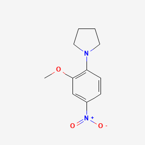 molecular formula C11H14N2O3 B1581134 1-(2-Methoxy-4-nitrophenyl)pyrrolidine CAS No. 67828-57-3