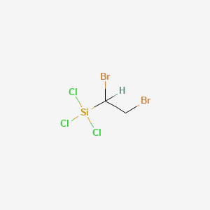 molecular formula C2H3Br2Cl3Si B1581137 1,2-Dibromoethyltrichlorosilane CAS No. 4170-50-7