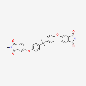 molecular formula C33H26N2O6 B1581140 2,2-Bis[4-(N-methylphthalimido-4-oxy)phenyl]propane CAS No. 54395-52-7