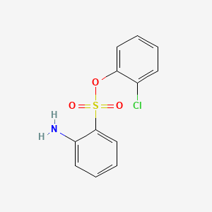 molecular formula C12H10ClNO3S B1581143 o-Chlorophenyl o-aminobenzenesulphonate CAS No. 68227-70-3