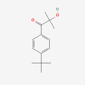 molecular formula C14H20O2 B1581149 1-Propanone, 1-[4-(1,1-dimethylethyl)phenyl]-2-hydroxy-2-methyl- CAS No. 68400-54-4