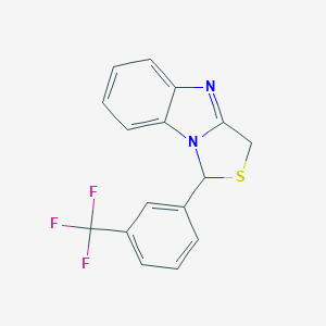 B158115 1-(3-(Trifluoromethyl)phenyl)-3H-[1,3]thiazolo[3,4-a]benzimidazole CAS No. 136995-01-2