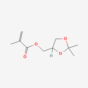 molecular formula C10H16O4 B1581150 (2,2-Dimethyl-1,3-dioxolan-4-yl)methyl methacrylate CAS No. 7098-80-8