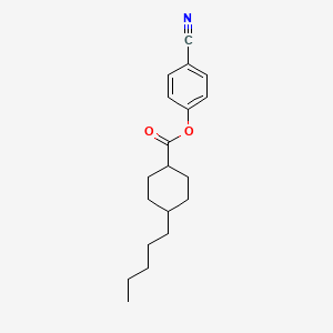 molecular formula C19H25NO2 B1581155 4-Cyanophenyl trans-4-pentylcyclohexanecarboxylate CAS No. 62439-35-4
