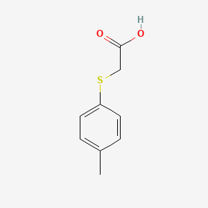 molecular formula C9H10O2S B1581168 2-[(4-Methylphenyl)sulfanyl]acetic acid CAS No. 3996-29-0