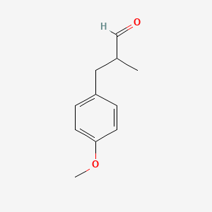 molecular formula C11H14O2 B1581177 3-(4-Methoxyphenyl)-2-methylpropanal CAS No. 5462-06-6