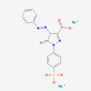 Disodium 4,5-dihydro-5-oxo-4-(phenylazo)-1-(4-sulphonatophenyl)-1H-pyrazole-3-carboxylate