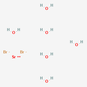 molecular formula SrBr2·6H2O<br>Br2H12O6S B1581221 六水合溴化锶 CAS No. 7789-53-9