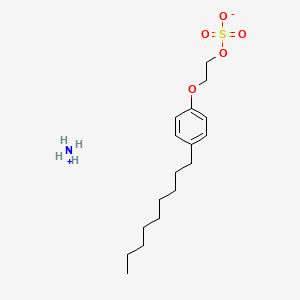 molecular formula C17H31NO5S B1581228 Ammonium 2-(4-nonylphenoxy)ethyl sulfate CAS No. 31691-97-1