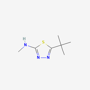 molecular formula C7H13N3S B1581234 5-tert-Butyl-N-methyl-1,3,4-thiadiazol-2-amine CAS No. 50608-12-3