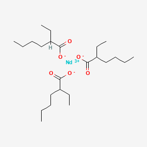 molecular formula C8H16NdO2 B1581238 Hexanoic acid, 2-ethyl-, neodymium(3+) salt CAS No. 73227-23-3