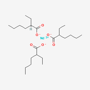 molecular formula C24H45NdO6 B1581238 Hexanoic acid, 2-ethyl-, neodymium(3+) salt CAS No. 73227-23-3