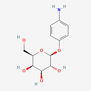 molecular formula C12H17NO6 B1581240 4-Aminophenyl-beta-D-galactopyranoside CAS No. 5094-33-7