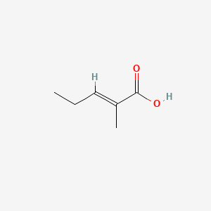 molecular formula C6H10O2 B1581251 2-Methyl-2-pentenoic acid CAS No. 3142-72-1
