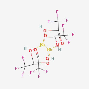 molecular formula C8H4F12O8Rh2 B1581264 Rhodium(II) trifluoroacetate dimer CAS No. 31126-95-1