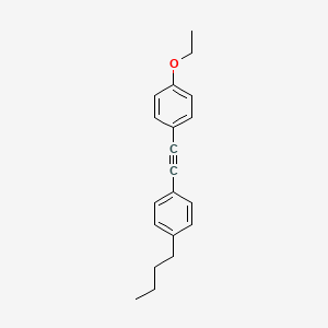 molecular formula C20H22O B1581270 1-Butyl-4-[2-(4-ethoxyphenyl)ethynyl]benzene CAS No. 85583-83-1