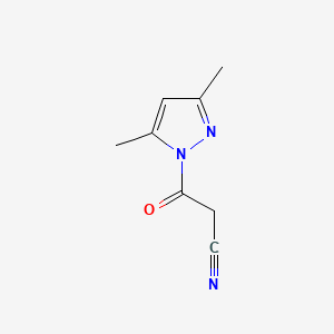 molecular formula C8H9N3O B1581281 3-(3,5-Dimethyl-1H-pyrazol-1-yl)-3-oxopropanenitrile CAS No. 36140-83-7