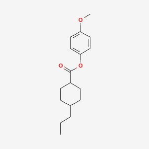 molecular formula C17H24O3 B1581282 4-Methoxyphenyl 4-propylcyclohexanecarboxylate CAS No. 67589-38-2