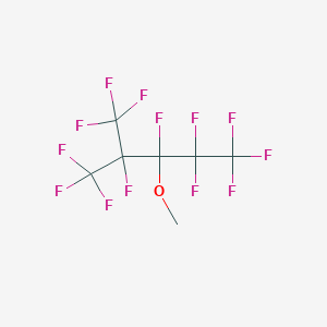 molecular formula C7H3F13O B158129 Pentane, 1,1,1,2,2,3,4,5,5,5-decafluoro-3-methoxy-4-(trifluoromethyl)- CAS No. 132182-92-4