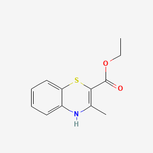 molecular formula C12H13NO2S B1581294 Ethyl 3-methyl-4H-1,4-benzothiazine-2-carboxylate CAS No. 7625-01-6