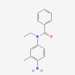 molecular formula C16H18N2O B1581299 N-(4-amino-3-methylphenyl)-N-ethylbenzamide CAS No. 5856-00-8