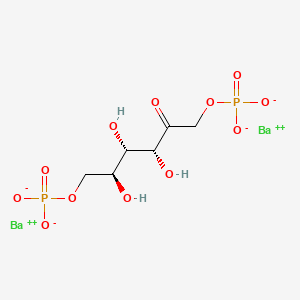 molecular formula C6H10Ba2O12P2 B1581301 D-Fructose, 1,6-bis(dihydrogen phosphate), barium salt (1:2) CAS No. 6035-52-5
