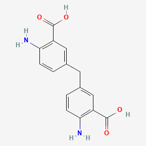 molecular formula C15H14N2O4 B1581307 5,5'-Methylenedianthranilic acid CAS No. 7330-46-3